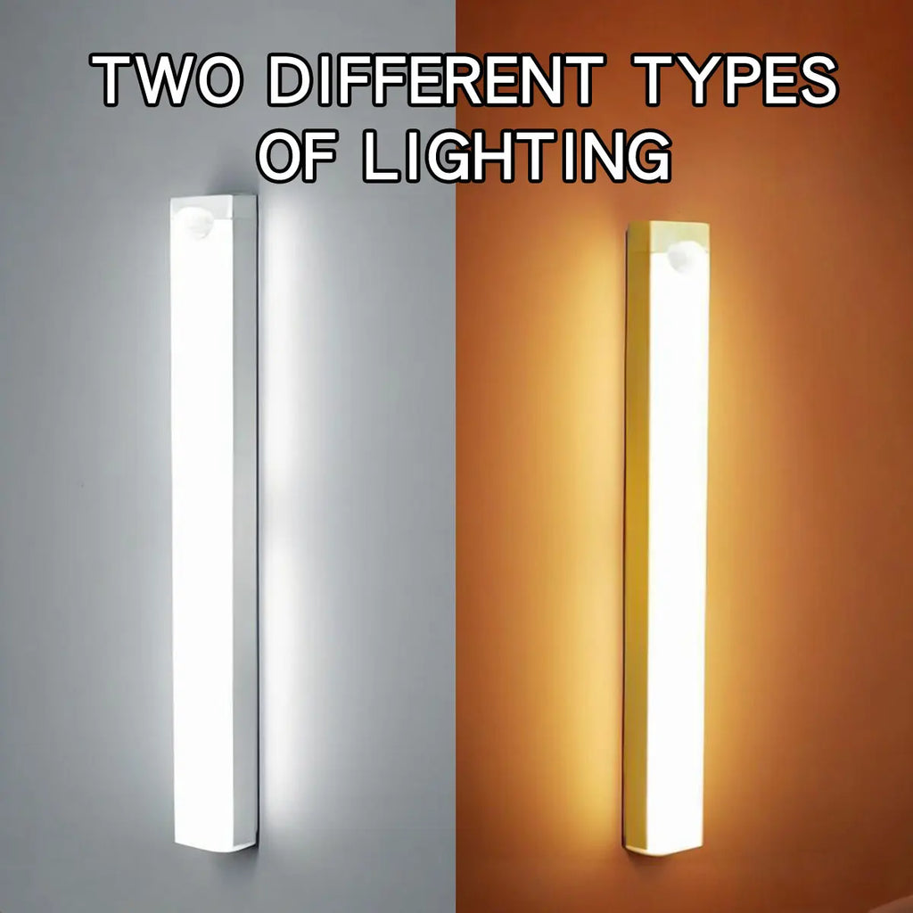 LED Motion Sensor Light Type C Rechargeable Light Wireless LED Night Light Cabinet Wardrobe Lamp Staircase Backlight For Kitchen