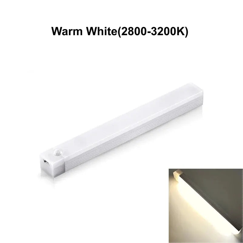 LED Motion Sensor Light Type C Rechargeable Light Wireless LED Night Light Cabinet Wardrobe Lamp Staircase Backlight For Kitchen
